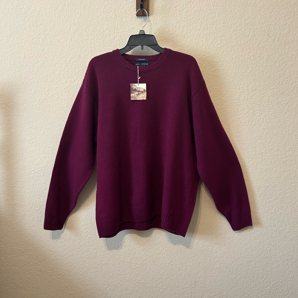 Daniel Cremieux Burgundy Crewneck Sweater